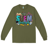 Army Green stem teacher Long Sleeve Tee - AdoDesignShop
