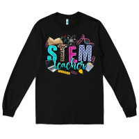 Black stem teacher Long Sleeve Tee - AdoDesignShop