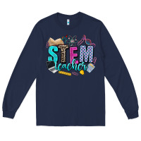 Navy stem teacher Long Sleeve Tee - AdoDesignShop
