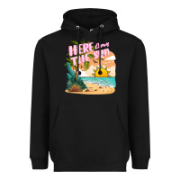 Black here comes the sun Heavyweight Hoodie - JahusDesignShop