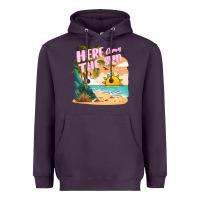 Plum here comes the sun Heavyweight Hoodie - JahusDesignShop