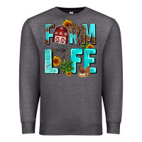 Charcoal Heather farm life Premium Sweatshirt - AdoDesignShop