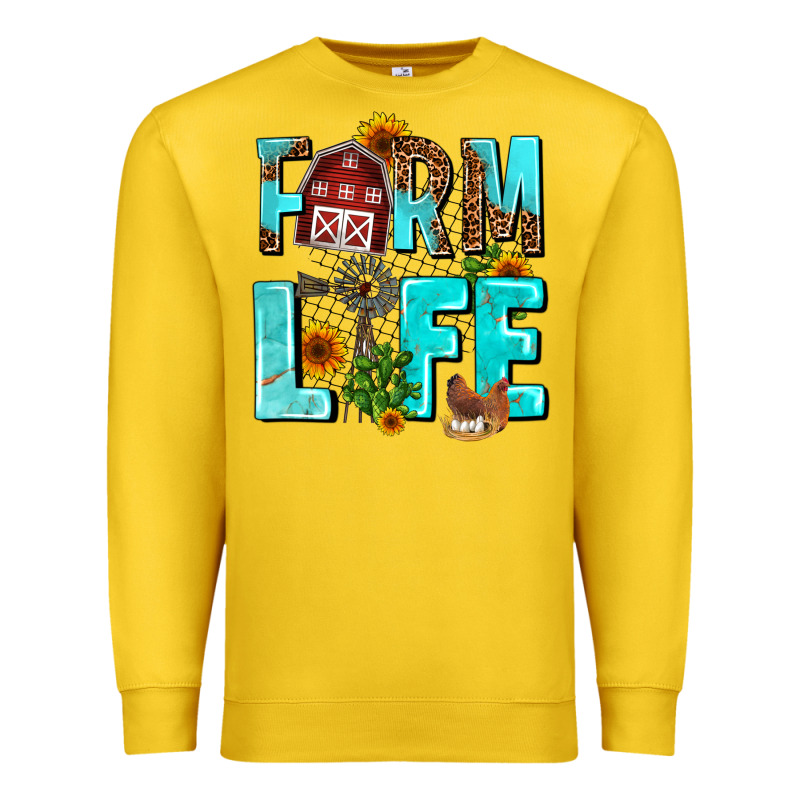 Farm Life Premium Sweatshirt by AdoDesignShop | Teevron