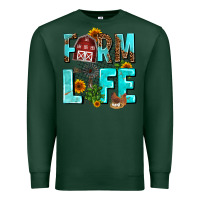 Sports Green farm life Premium Sweatshirt - AdoDesignShop
