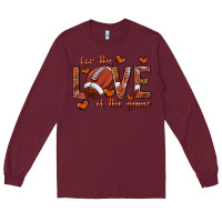 Burgundy for the love of the game football Long Sleeve Tee - texasbilliewilder