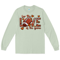 Matcha for the love of the game football Long Sleeve Tee - texasbilliewilder