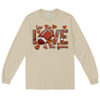Mushroom for the love of the game football Long Sleeve Tee - texasbilliewilder