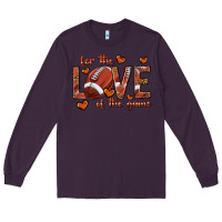 Plum for the love of the game football Long Sleeve Tee - texasbilliewilder