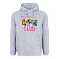 Heather Grey the homebody club Heavyweight Hoodie - JahusDesignShop