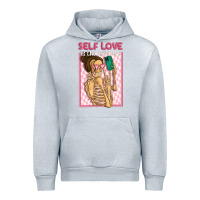 Heather Grey self love is the best love Urban Hoodie - MaliasSmallBusiness