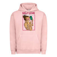 Pigment Salmon self love is the best love Urban Hoodie - MaliasSmallBusiness