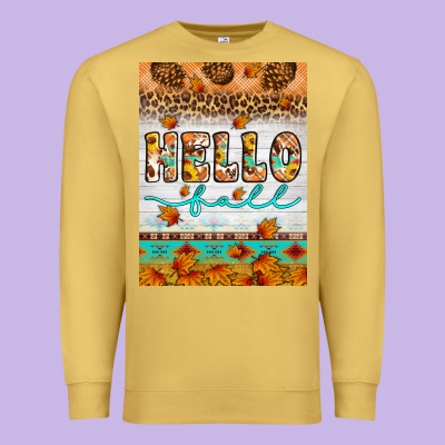 Hello Fall Premium Sweatshirt Designed By Artiststas