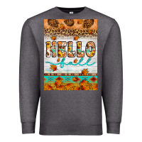 Charcoal Heather Hello fall Premium Sweatshirt - Artiststas