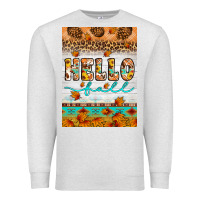 Oatmeal Heather Hello fall Premium Sweatshirt - Artiststas