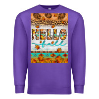 Purple Hello fall Premium Sweatshirt - Artiststas