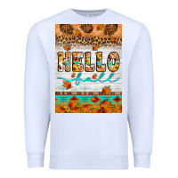 White Hello fall Premium Sweatshirt - Artiststas