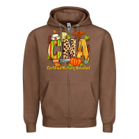 Chestnut fall cna certified nursing assistant Zipper Hoodie - Zillion Design Studio