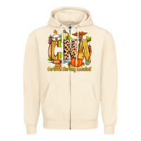 Sandshell fall cna certified nursing assistant Zipper Hoodie - Zillion Design Studio