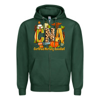 Sports Green fall cna certified nursing assistant Zipper Hoodie - Zillion Design Studio