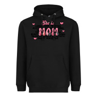 Black she is mom compliment words Heavyweight Hoodie - JahusDesignShop