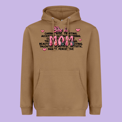 She Is Mom Compliment Words Heavyweight Hoodie Designed By Jahusdesignshop