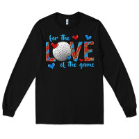 Black for the love of the game hockey Long Sleeve Tee - texasbilliewilder