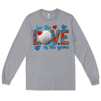 Heather Grey for the love of the game hockey Long Sleeve Tee - texasbilliewilder