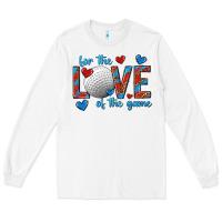 White for the love of the game hockey Long Sleeve Tee - texasbilliewilder