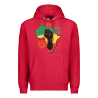 Cardinal africa map Premium Hoodie - MaliasSmallBusiness