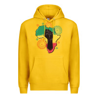 Lemon africa map Premium Hoodie - MaliasSmallBusiness
