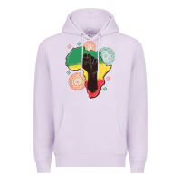 Lilac africa map Premium Hoodie - MaliasSmallBusiness