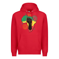 Red africa map Premium Hoodie - MaliasSmallBusiness