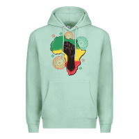 Seafoam africa map Premium Hoodie - MaliasSmallBusiness
