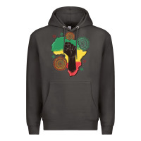 Smoke africa map Premium Hoodie - MaliasSmallBusiness