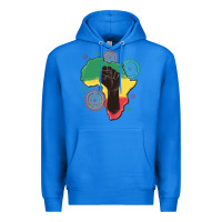 True Royal africa map Premium Hoodie - MaliasSmallBusiness