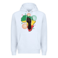 White africa map Premium Hoodie - MaliasSmallBusiness