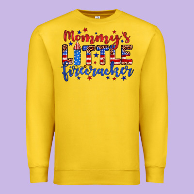 Mommy’s Little Firecracker Premium Sweatshirt Designed By Jahusdesignshop