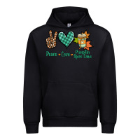 Black Peace love pumpkin spice latte Urban Hoodie - NancyCooperArtShop