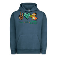 Pigment Midnight Navy Peace love pumpkin spice latte Urban Hoodie - NancyCooperArtShop