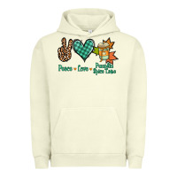 Pigment Pistachio Peace love pumpkin spice latte Urban Hoodie - NancyCooperArtShop
