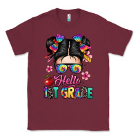 Burgundy hello first grade Classic Tee - texasbilliewilder