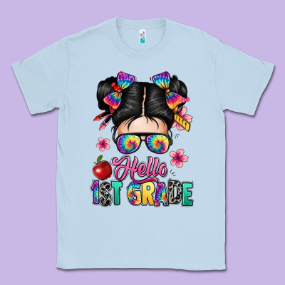 Hello First Grade Classic Tee Designed By Texasbilliewilder