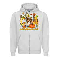 Dove Grey fall cma certified medical assistant Zipper Hoodie - Zillion Design Studio
