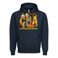 Navy fall cma certified medical assistant Zipper Hoodie - Zillion Design Studio