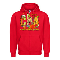 Red fall cma certified medical assistant Zipper Hoodie - Zillion Design Studio