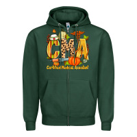 Sports Green fall cma certified medical assistant Zipper Hoodie - Zillion Design Studio