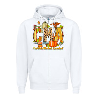 White fall cma certified medical assistant Zipper Hoodie - Zillion Design Studio