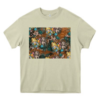 Mossy easter pattern Heavy Core Tee - CowhideDigitalArt