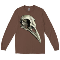 Chestnut Raven Skull Long Sleeve Tee - RanaPortraitStore