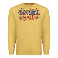 Antique Gold american y'all Premium Sweatshirt - JahusDesignShop